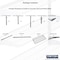 Triton Products Wall Mount Shelving Unit W/ 3 Steel Wire Shelves & Mounting Hardware, White, 33" W x 31.5" H 1795-WHT - alternate 5